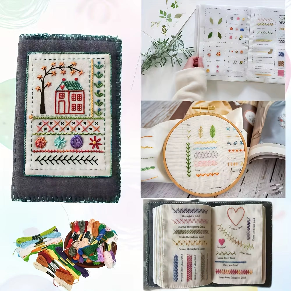 1 Set of Embroidery Embroidery Books, Stitch Books, DIY Stitch Books, Embroidery Sewing Books, Embroidery Sewing Books, Embroide